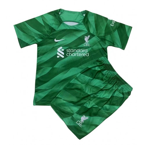 Maillot de foot Liverpool Gardien de but Troisième enfant 2023-24 Manches Courte (+ pantalon court)